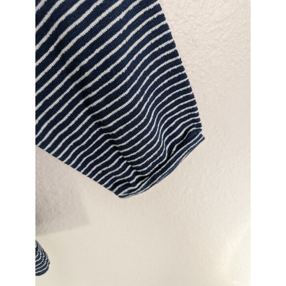 NWT Madewell Nordstrom Navy White Stripe Puff Sleeve Top Small - Picture 6 of 9